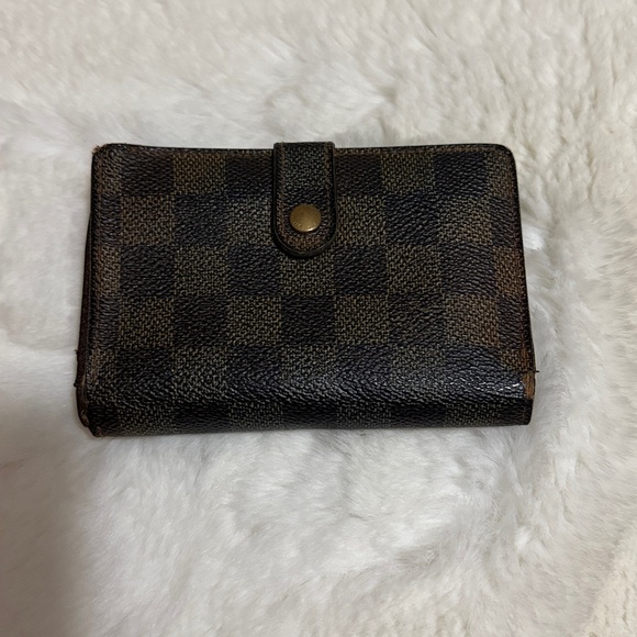 Louis Vuitton Handbags - Louis Vuitton Ebene Damier Kiss lock wallet Checkered Brown